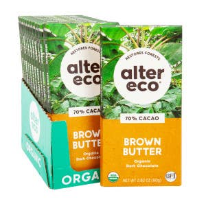 L&F Universal Goods - Wholesale Chocolate Bar - Alter Eco Brown Butter Chocolate Bar 12/2.82OZ0