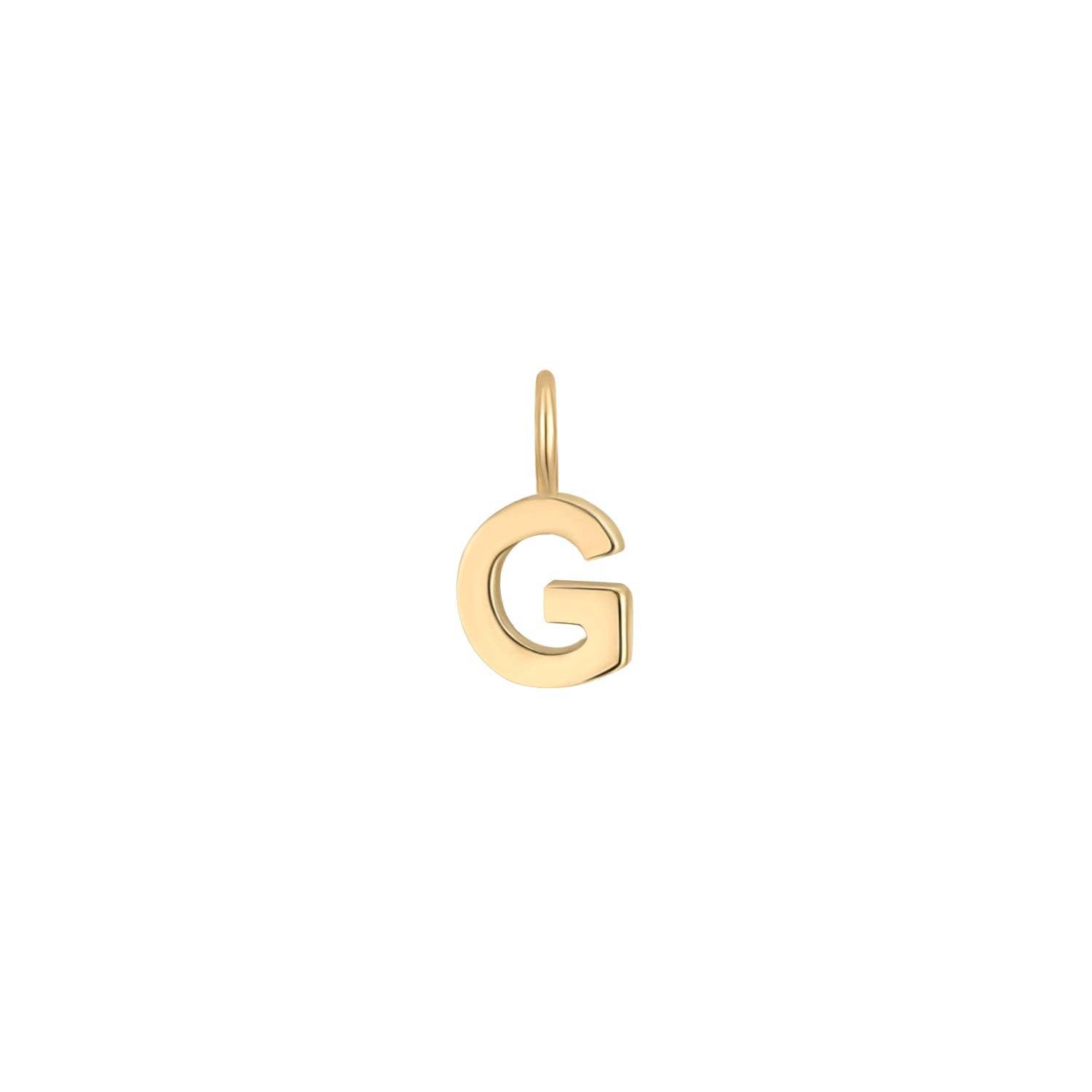 WJW - Wholesale Individual Charm/Pendant - Permanent Jewelry 14K Solid Gold Initial Charms6