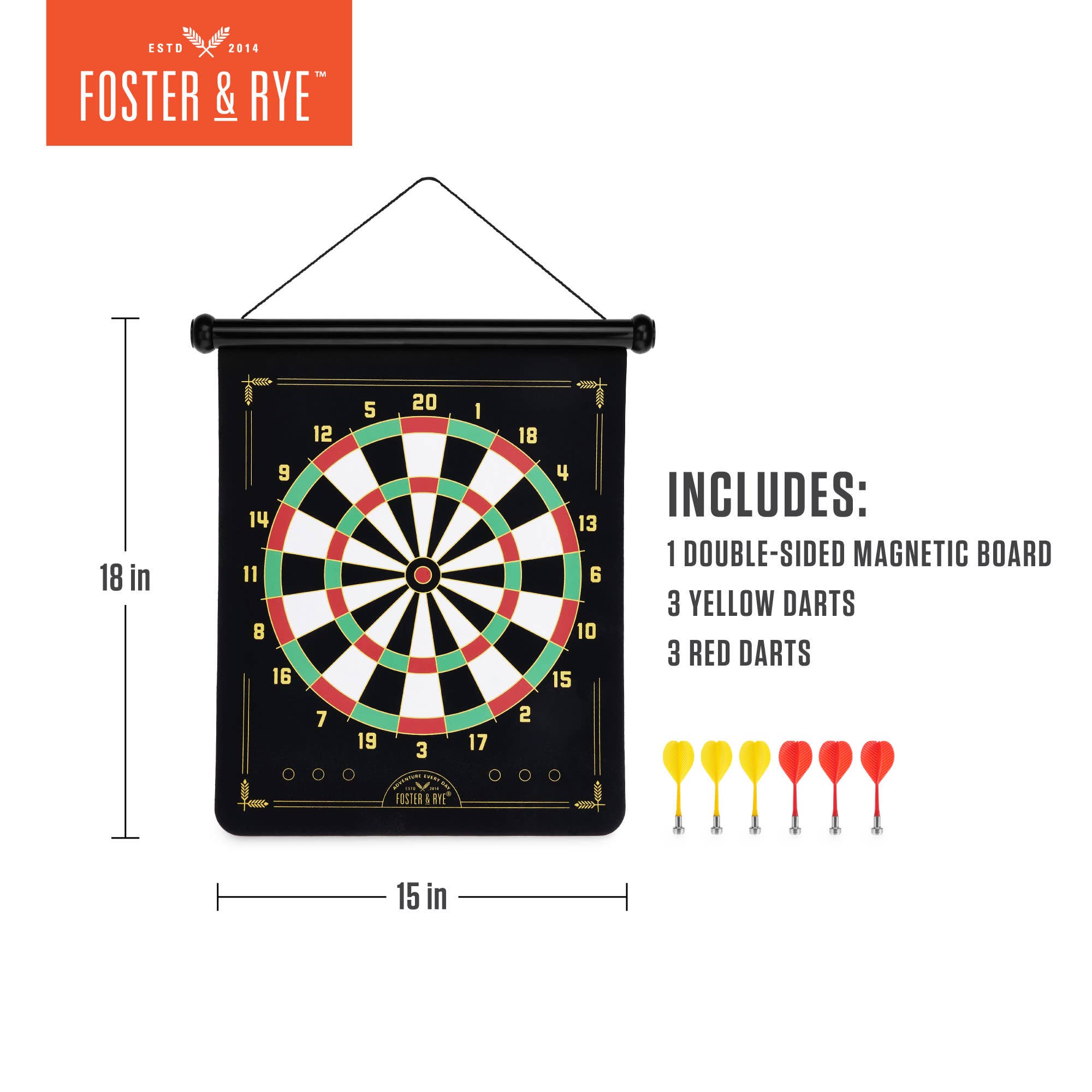 Foster & Rye - Wholesale Board Game - Magnetic Dart Board4