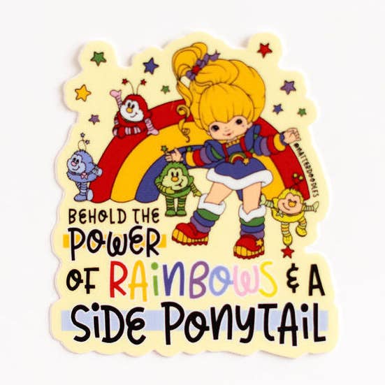 NatterDoodle – Großhandel Aufkleber – Erlebe die Kraft der Regenbögen + ein seitlicher Pferdeschwanz-Regenbogenstab0