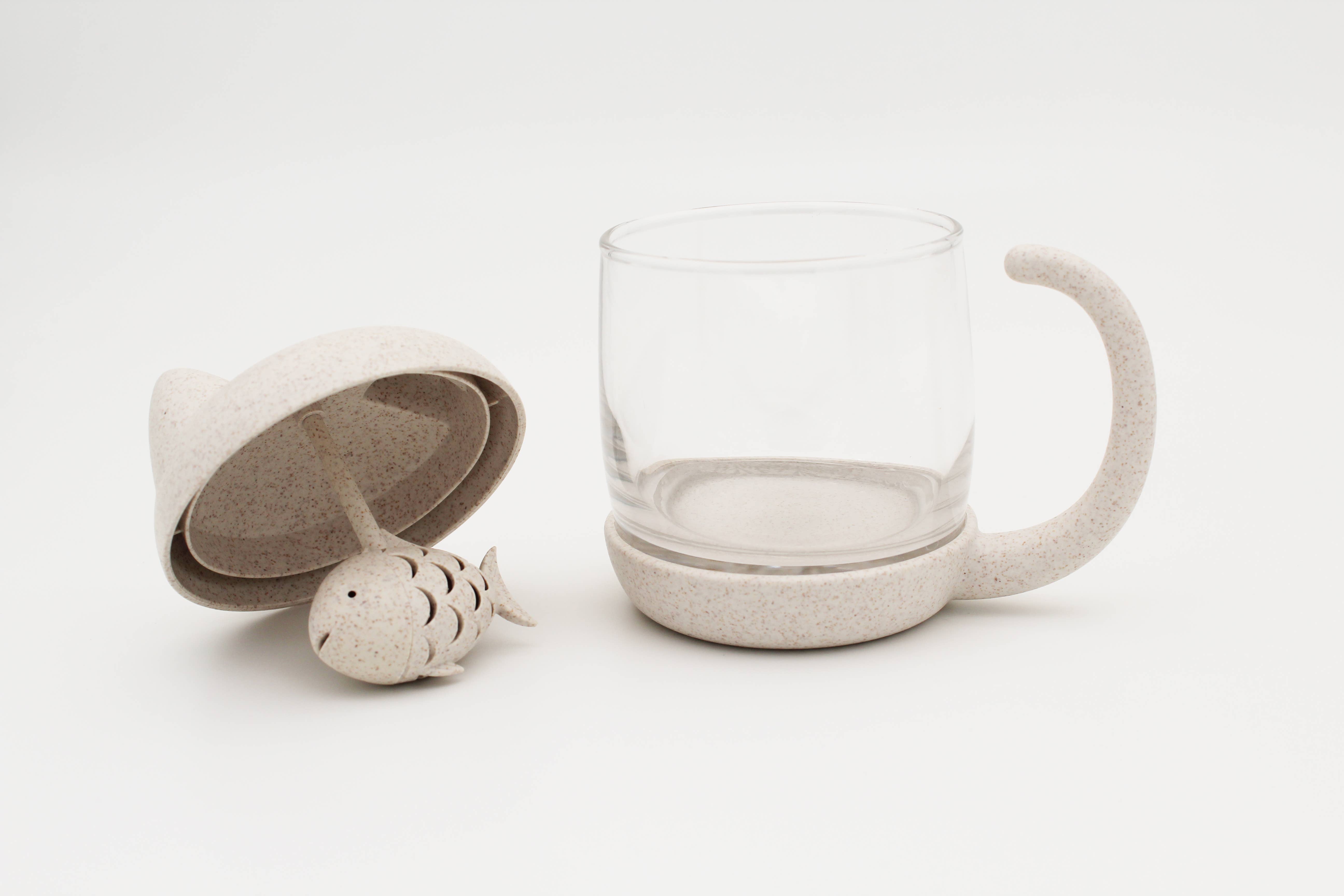 MAGS - Vendita all'ingrosso Teiere - Tazza Tea Cat con infusore integrato a forma di pesce2