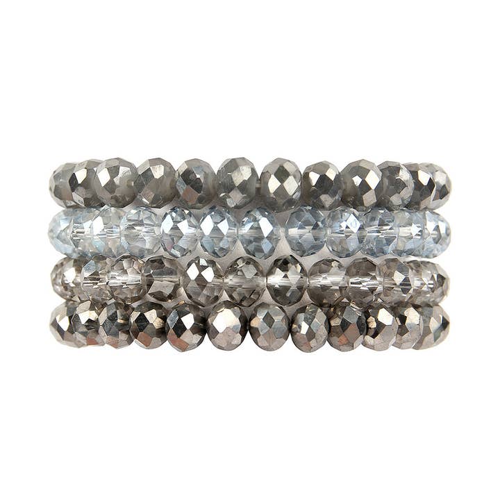 Love and Repeat - Vente Bracelet de perles - BRACELET EXTENSIBLE QUATRE LIGNES DE PERLES DE CRISTAL26