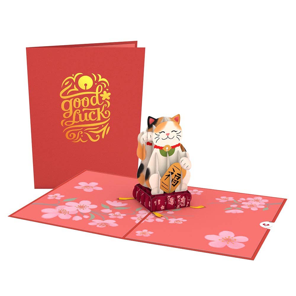 Lovepop Cards - Wholesale Everyday Greeting Card - Lucky Cat 5''x7'' Card, Pop-Up Cards3