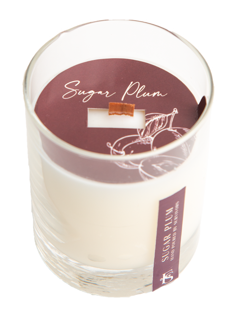 Freedom Studios - Wholesale Jar/Filled Candle - Sugar Plum 7.5 oz Wooden Wick Candle0