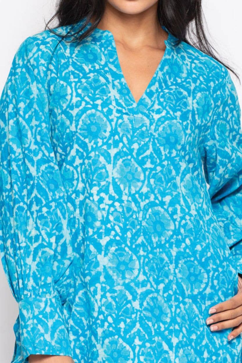 Sevya Handmade - Vendita all'ingrosso Tunica - Donna - Tuniche con Stampa a Blocchi Jaya7