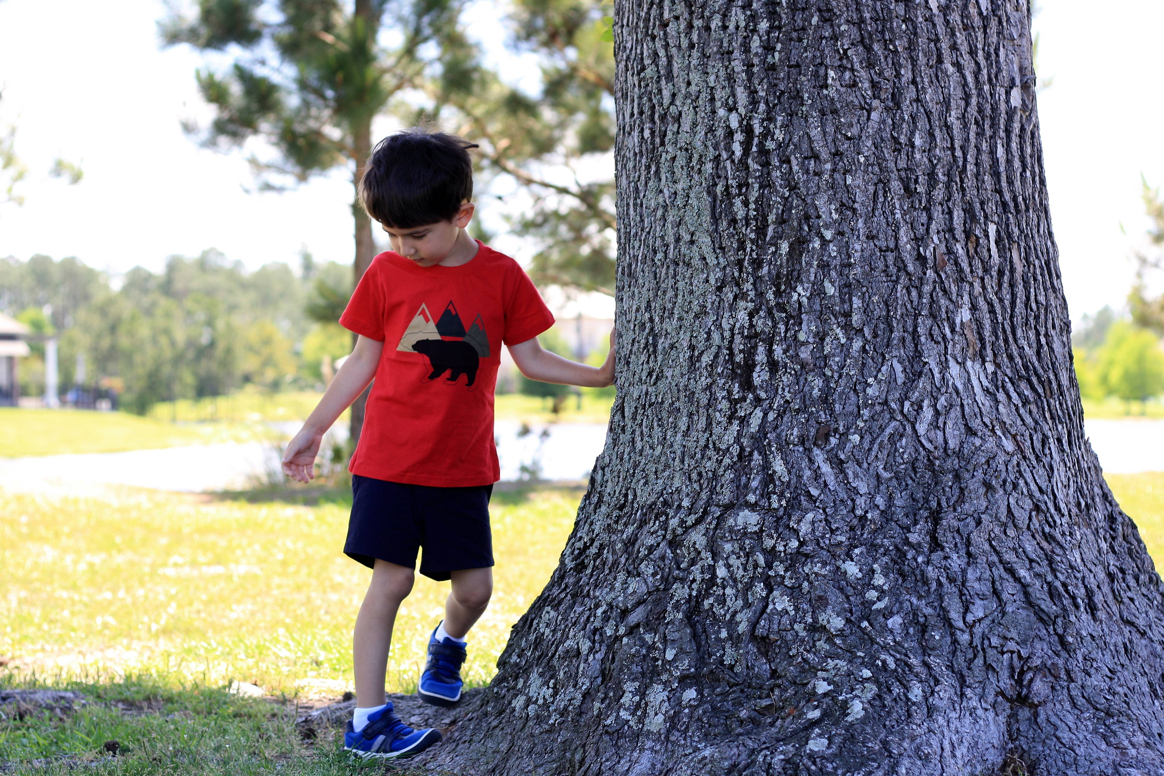 Doodle Pants – Engroshandel T-shirt - Børn – Black Bear Toddler og Kids Shirt7