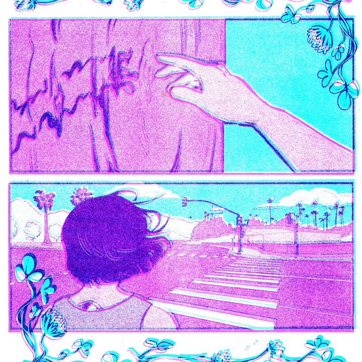 MONDE ÉTRANGE // IMPRESSION RISOGRAPHIE pour la vente par Mo McMasters