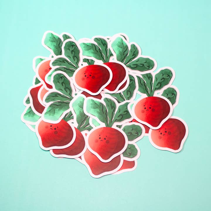 Whimsydew Art - Wholesale Sticker - Cutie Radish Sticker2