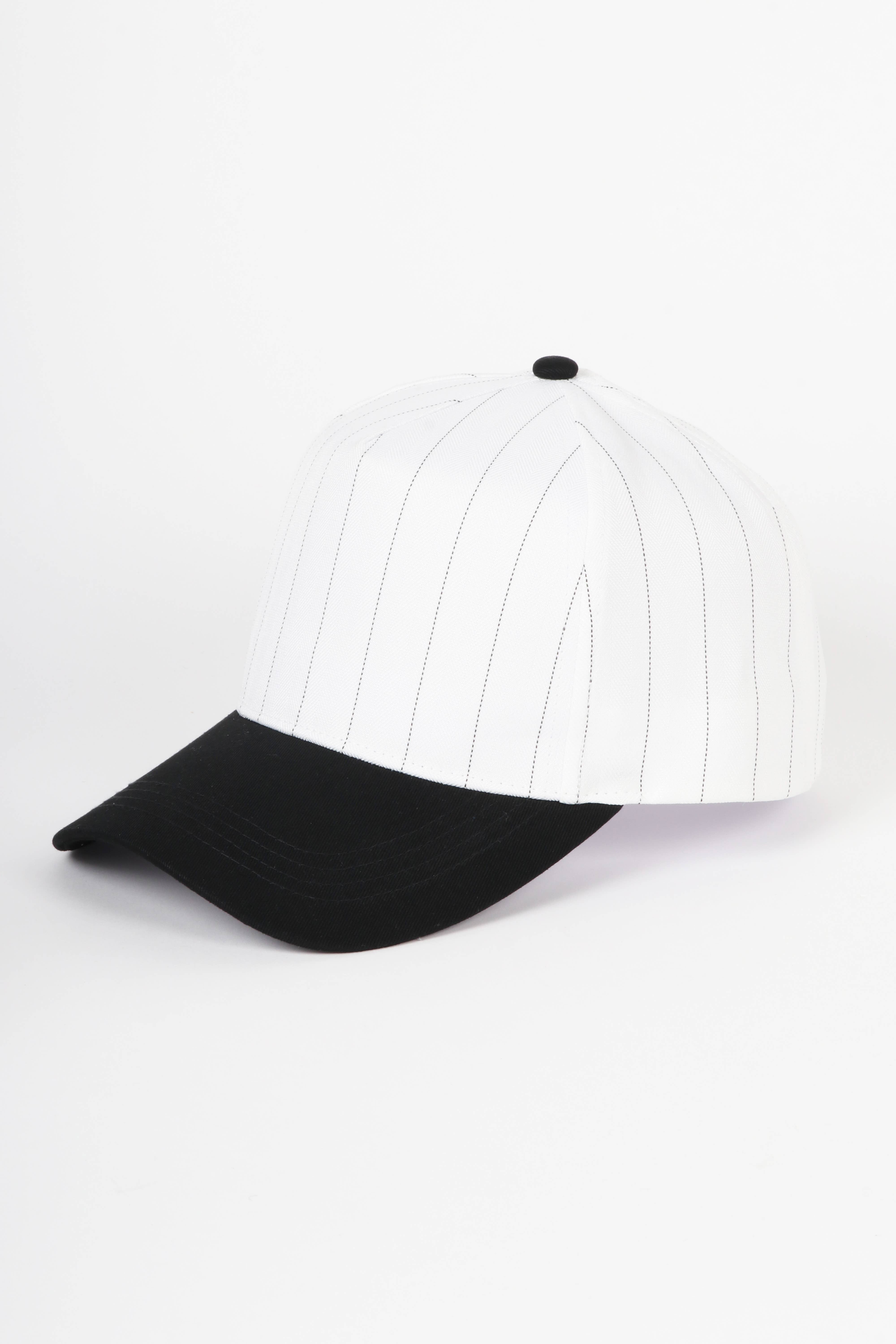 David And Young - Wholesale Baseball Cap - Unisex - Pinstripe Two-Tone Baseball Cap1