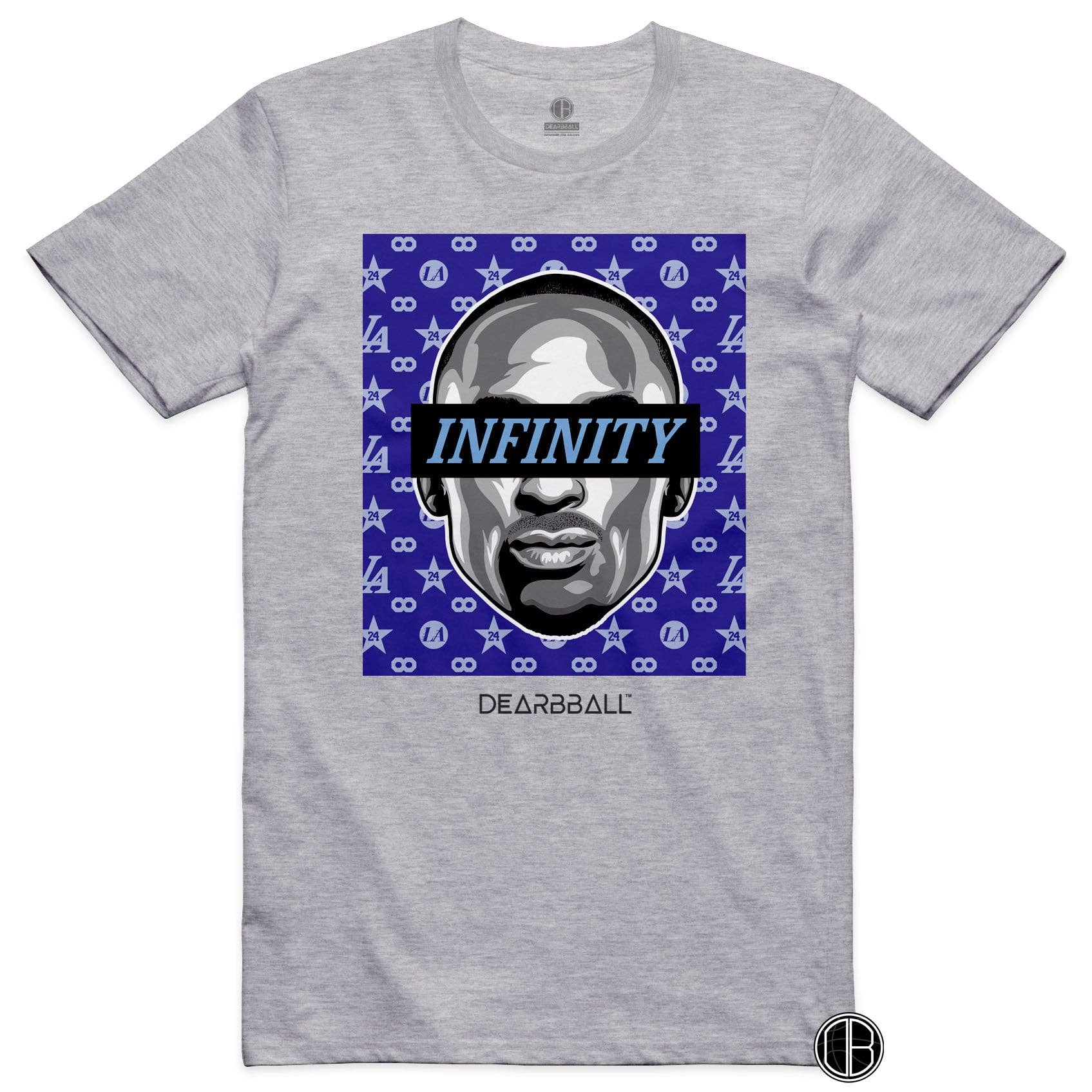 DearBBall - Wholesale Screen Printed T-Shirt - Unisex - DearBball Tee - INFINITY Blue Pattern Edition2