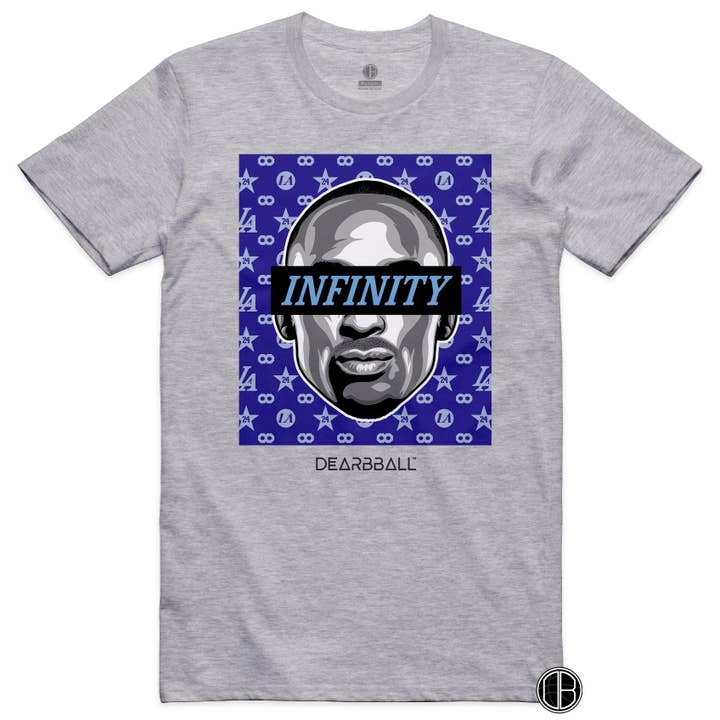 DearBBall - Wholesale Screen Printed T-Shirt - Unisex - DearBball Tee - INFINITY Blue Pattern Edition2