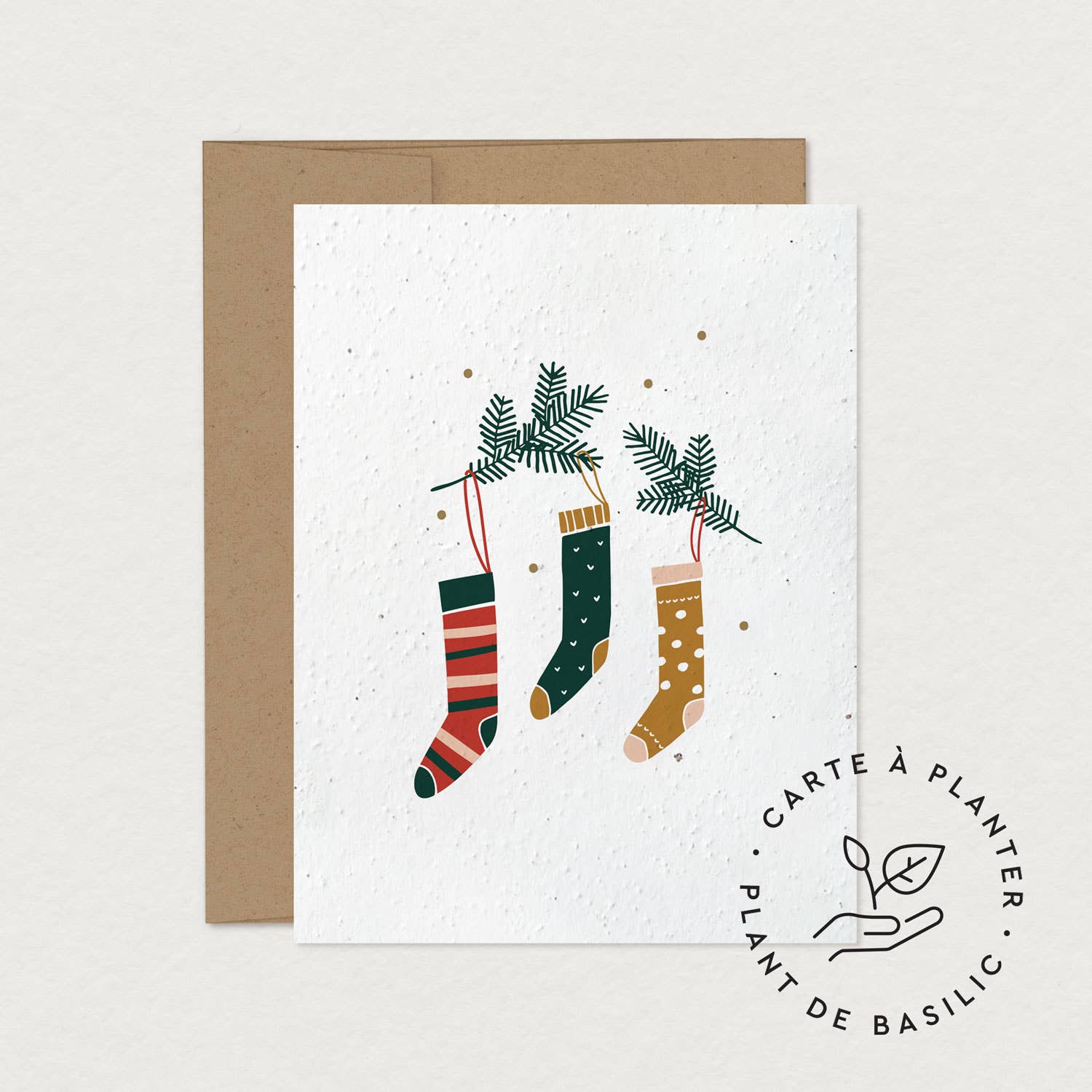 Mimosa Design - Wholesale Christmas Card - Christmas Greeting Card - Christmas Stocking0