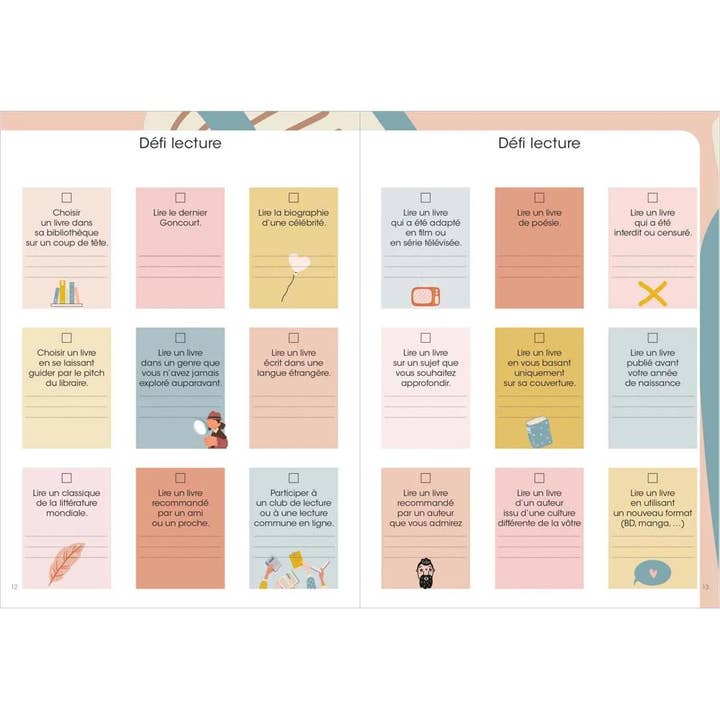 EDITIONS QUO VADIS - Wholesale Notebook - French Reading Journal Thematic Notebooks 15x21 cm3