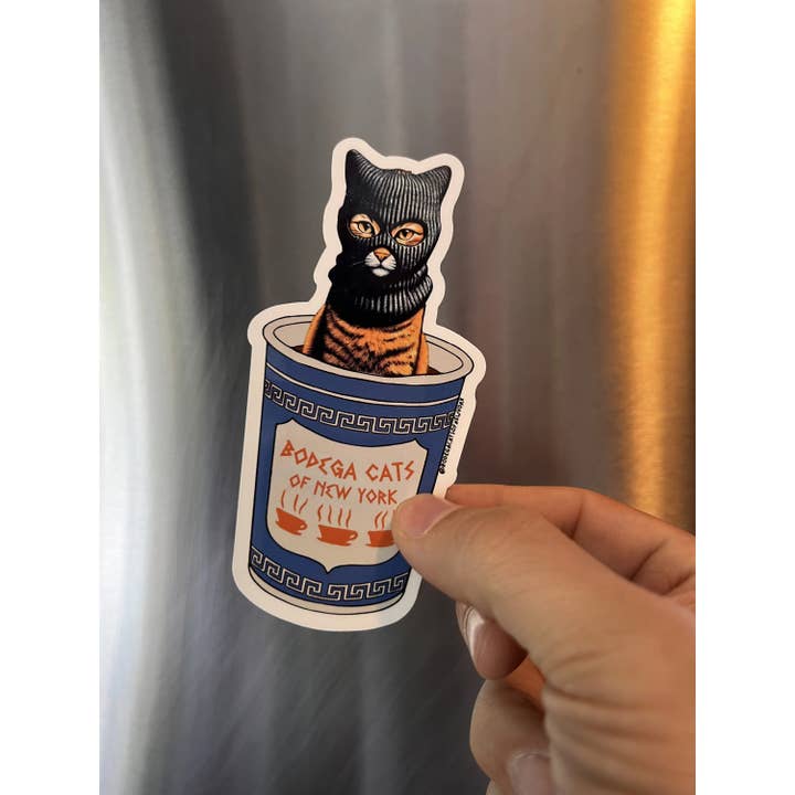 Bodega Cats of New York - Wholesale Sticker - Bodega Cats of New York 4.5" Sticker (Ski Mask)2