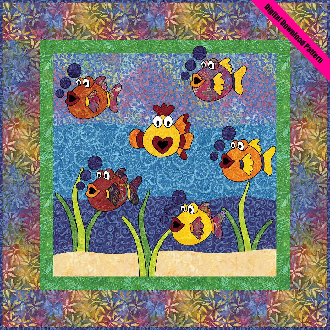 The Whimsical Workshop - Wholesale Craft Sewing Kit - Under the Sea Quilt Pattern1