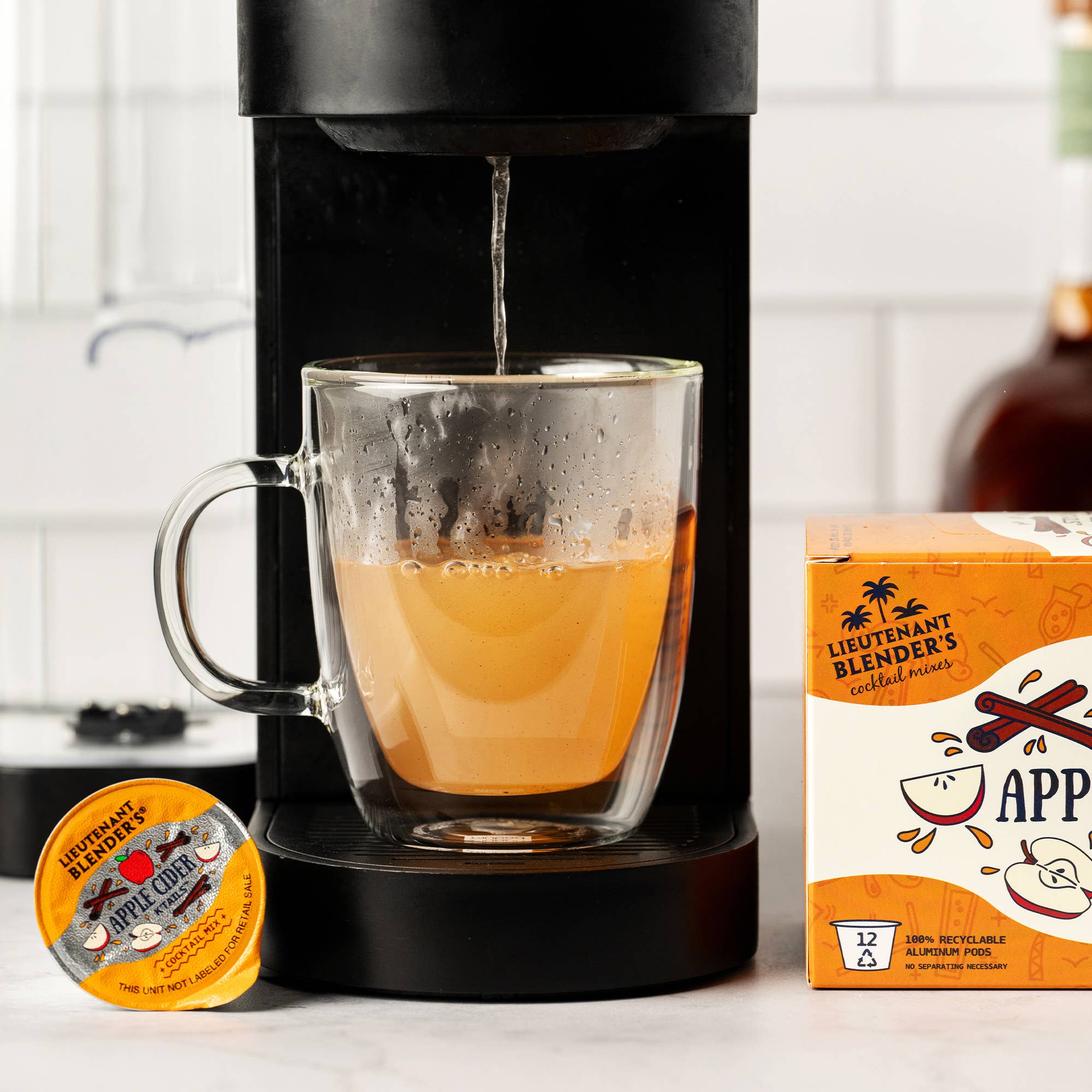 Lieutenant Blender's Cocktail Mixes - Wholesale Beverage Mix - Apple Cider K'Tails® Single Pod Cocktail Mixers 12 Ct6