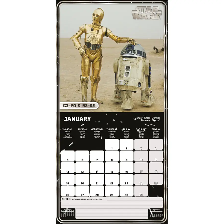 Pyramid International - Wholesale Calendar - Star Wars (Classic) Official 2026 Square Calendar2