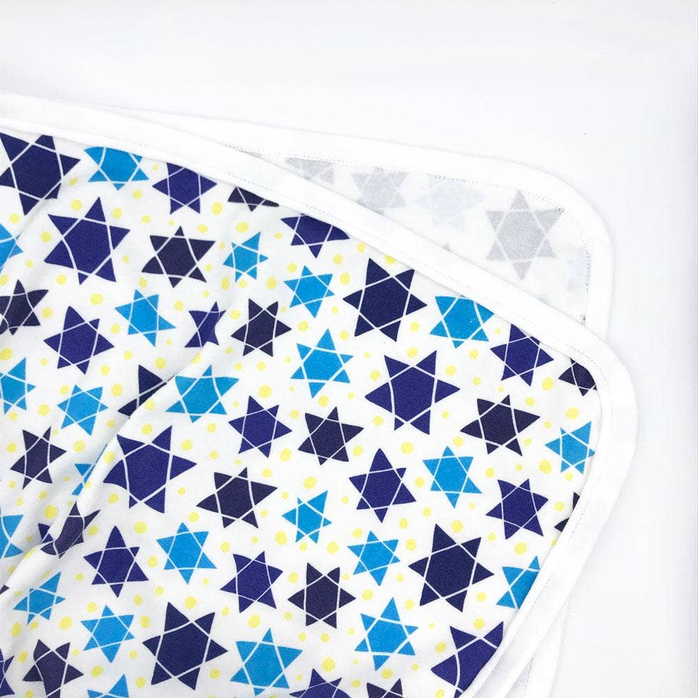 Sunny Day Designs - Wholesale Bedding Blanket - Kids & Baby - Star Of David Organic Cotton Baby Blanket3
