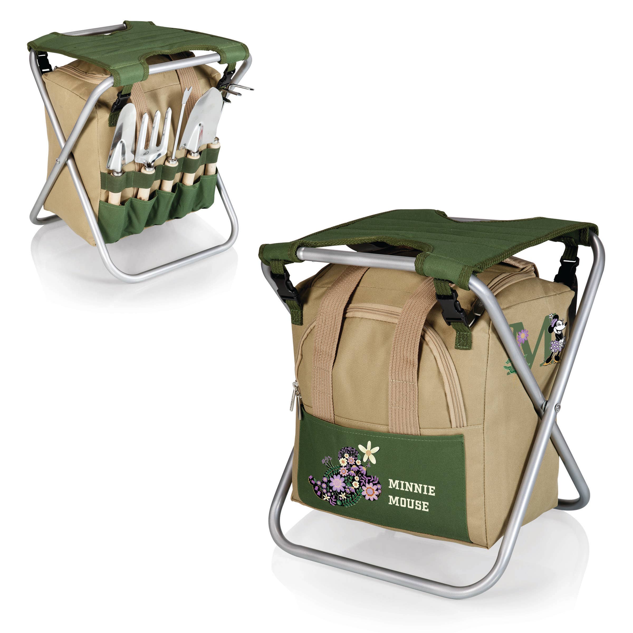 Blanc Siège de jardinage pliant Minnie Mouse avec outils en vente sur Faire10