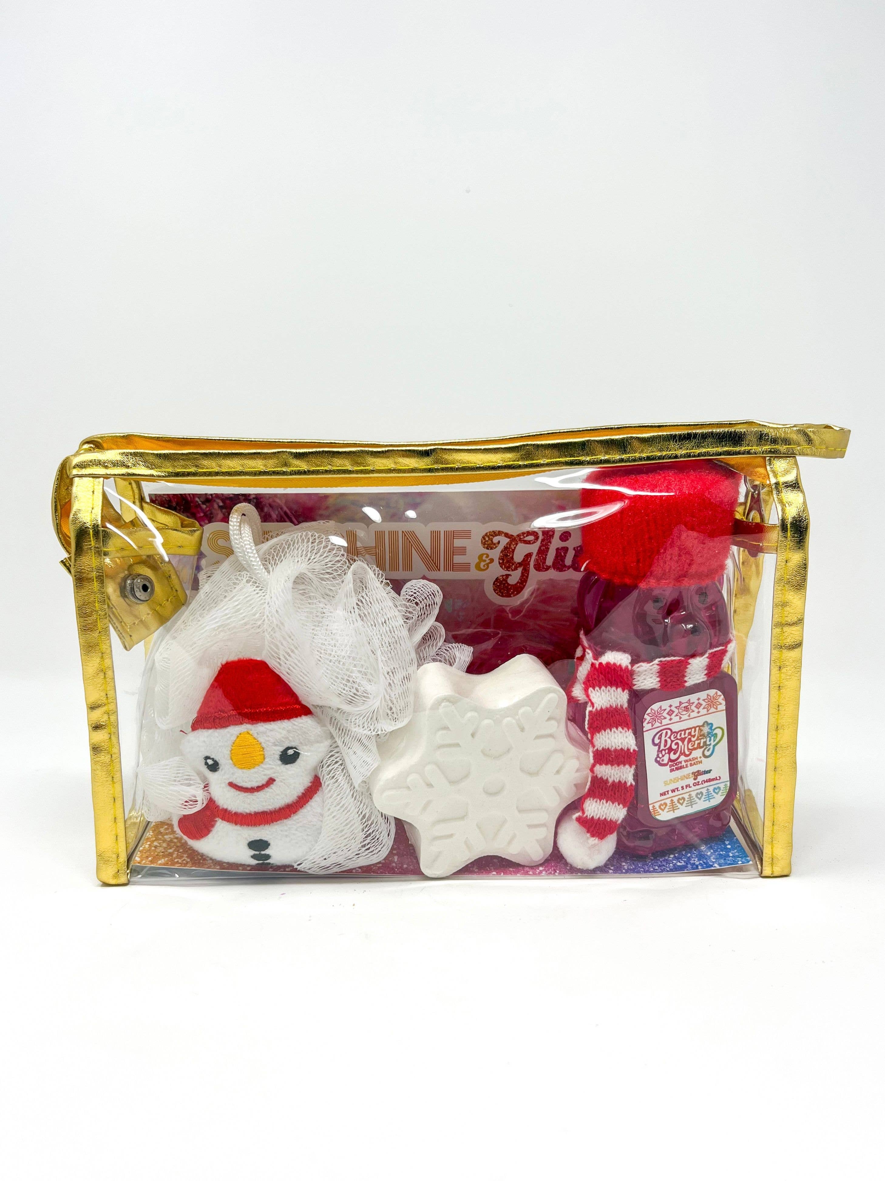 Sunshine & Glitter - Wholesale Bath & Body Set - Beary Merry Holiday Gift Set Snowflake0