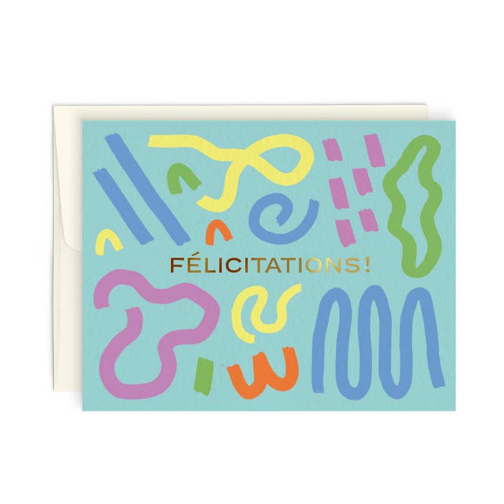 FÉLICITATIONS — Greeting card for wholesale by Paperole