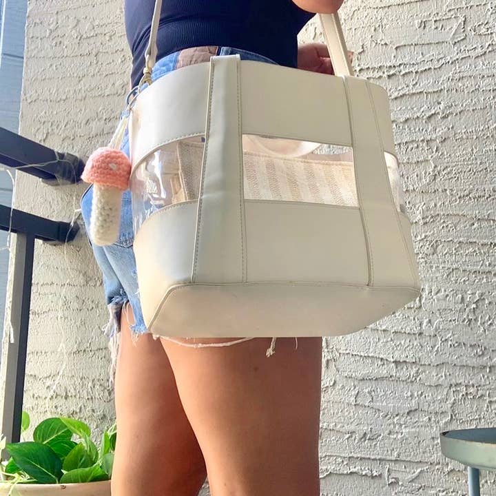 The Cozy Tangerine - Wholesale Keychain – Women's - Mushroom Keychain | Crochet Lighter & Chapstick Holder14