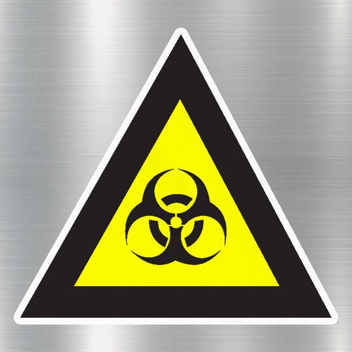 GraffMerch.com - Wholesale Phone & Laptop Stickers - Biological Hazard Sign Sticker
