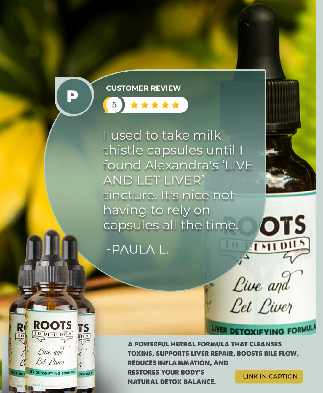 Roots To Remedies - Wholesale Tincture - 1 oz Liver Detoxifying Herbal Tincture2