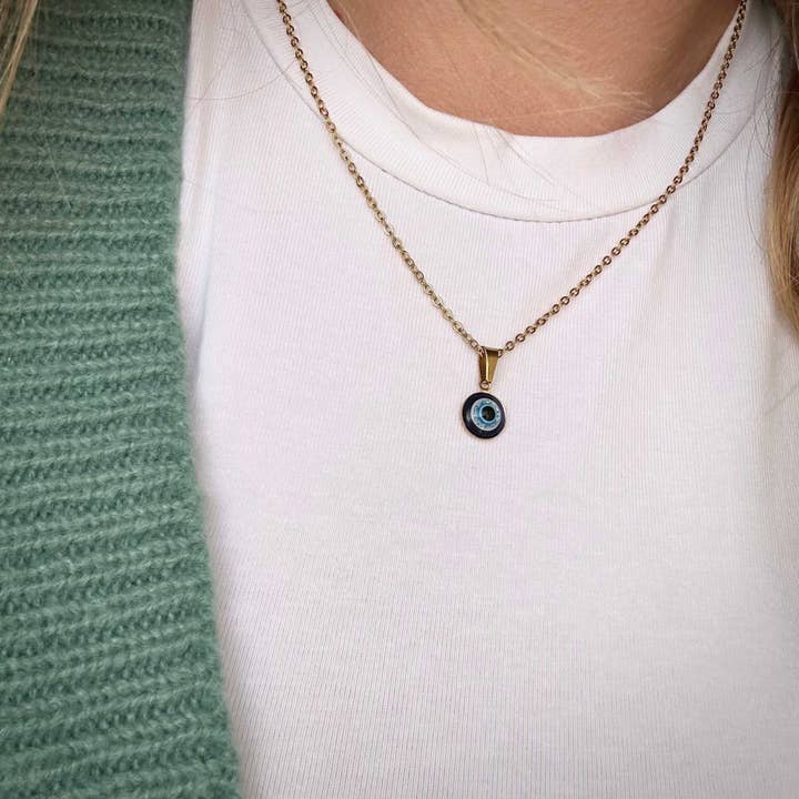 LilAryenne | Jewelry & Suncatchers – Engroshandel Halskæde med vedhæng – Lille onde øje halskæde