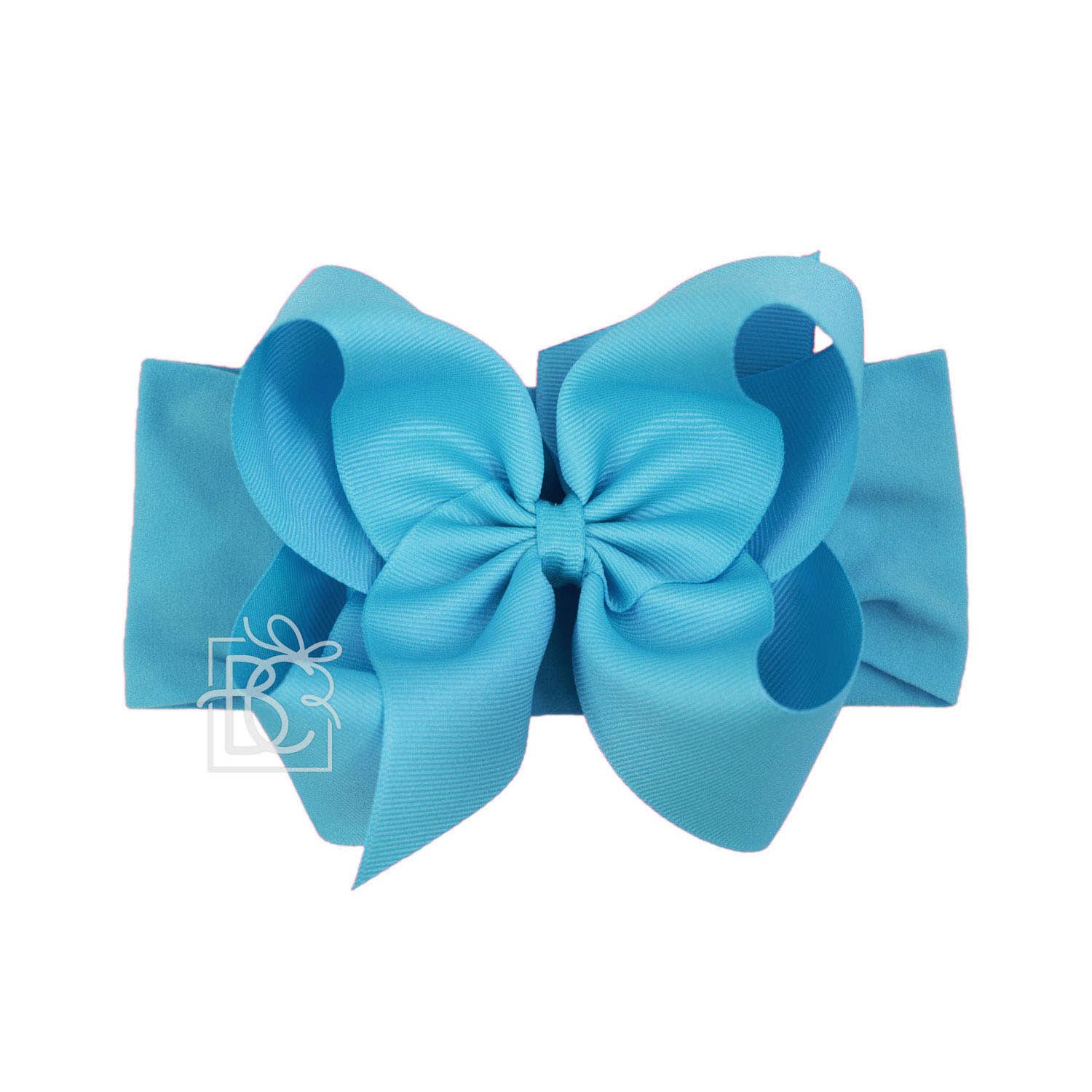 Beyond Creations, LLC - Wholesale Fashion Headband - Kids - WIDE PANTYHOSE HEADBAND W/CLASSIC GROSGRAIN BOW34
