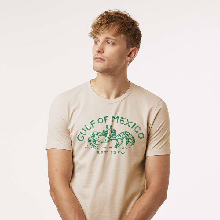 Gulf of Mexico Crab : Unisex Combed Cotton Tee for wholesale by Megan Lee Designs