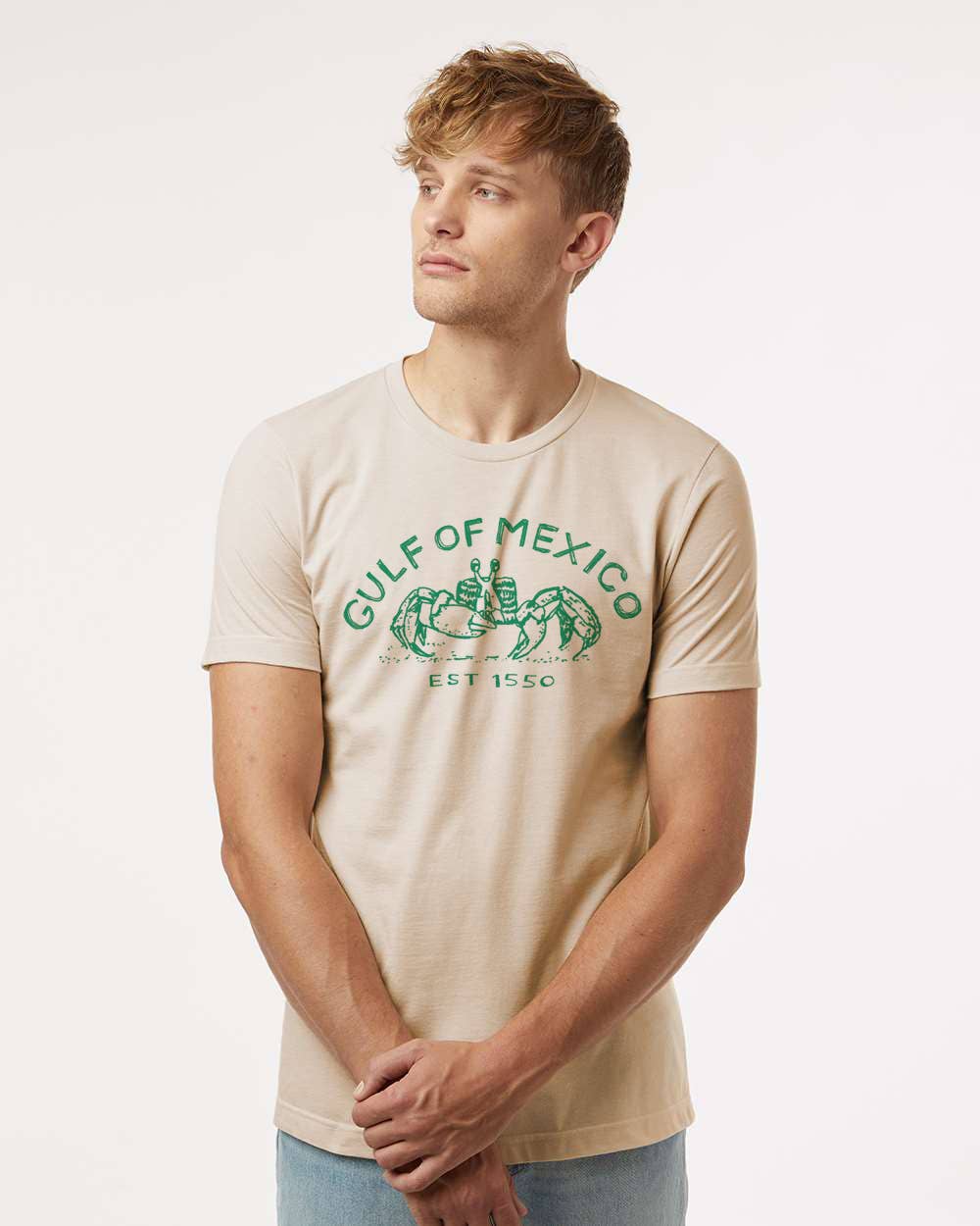 Megan Lee Designs - Wholesale Screen Printed T-Shirt - Unisex - Gulf of Mexico Crab : Unisex Combed Cotton Tee