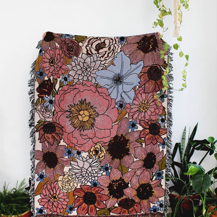 Calhoun & Co. - Wholesale Throw Blanket - Dream Garden Tapestry Blanket