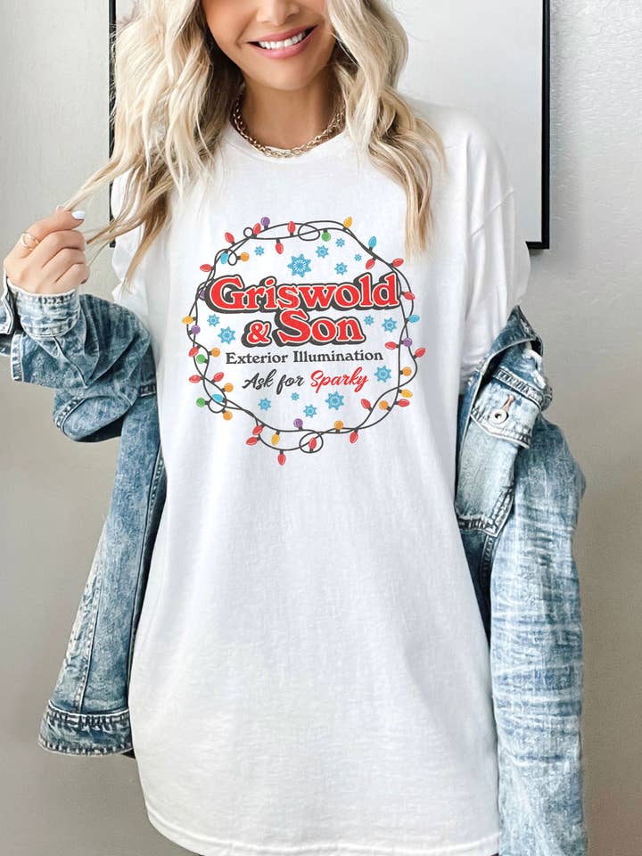 SONDO DESIGN LTD – wholesale T-shirt (graphic) – women's – Griswold And Son Shirt, Griswold Exterior Illumination Shirt2