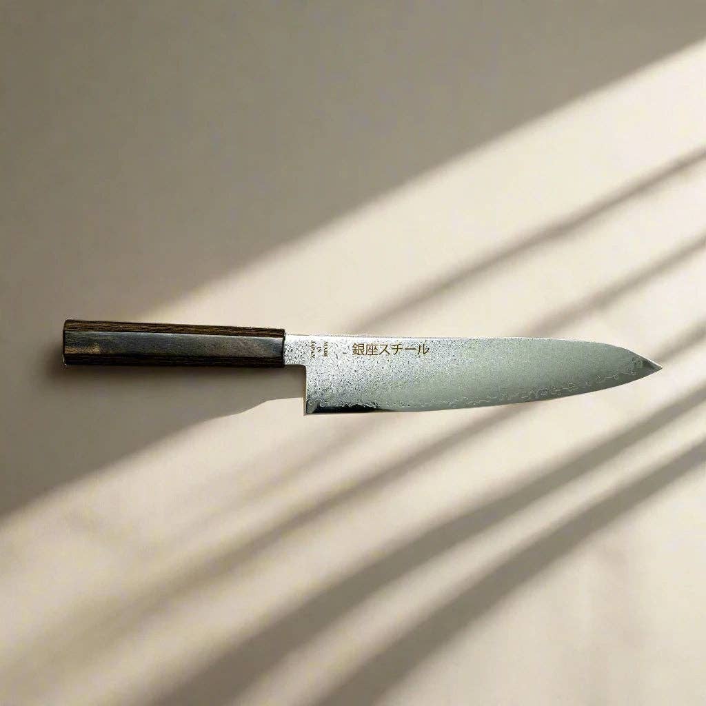Ginza Steel - Wholesale Kitchen/Utility Knife - Seiryū (青龍) Series - Gyuto Knife 210mm VG10 Damascus steel1