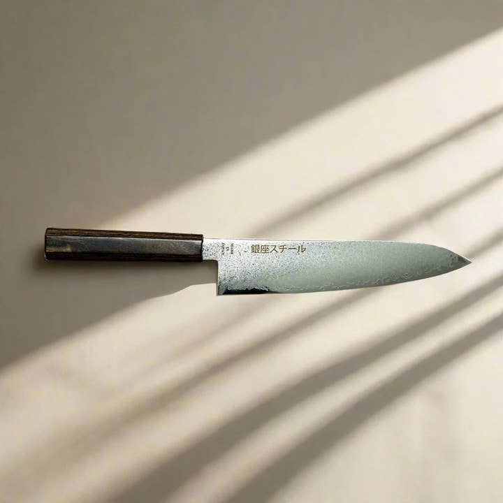 Ginza Steel - Wholesale Kitchen/Utility Knife - Seiryū (青龍) Series - Gyuto Knife 210mm VG10 Damascus steel1