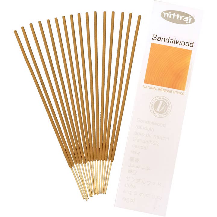 Nitiraj Incense 25 Gr - Sandalwood (Pack of 6) for wholesale by Kheops International