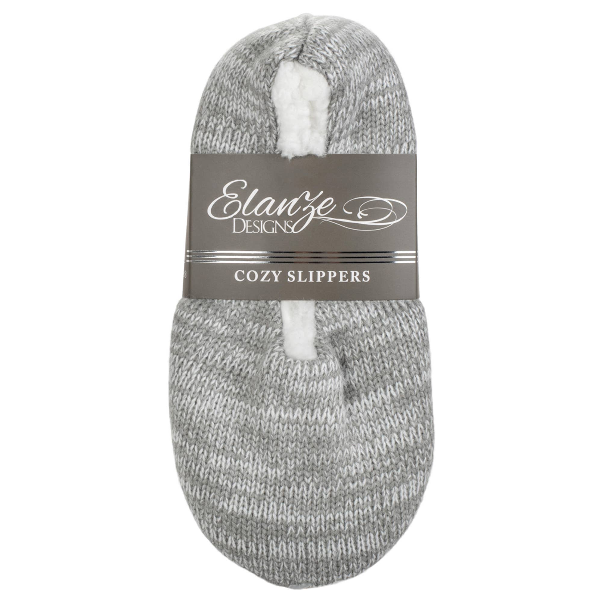 Cottage Garden - Vendita all'ingrosso Pantofole - Donna - Grigio semplice maglia, accogliente antiscivolo interno morbido pantofola media3