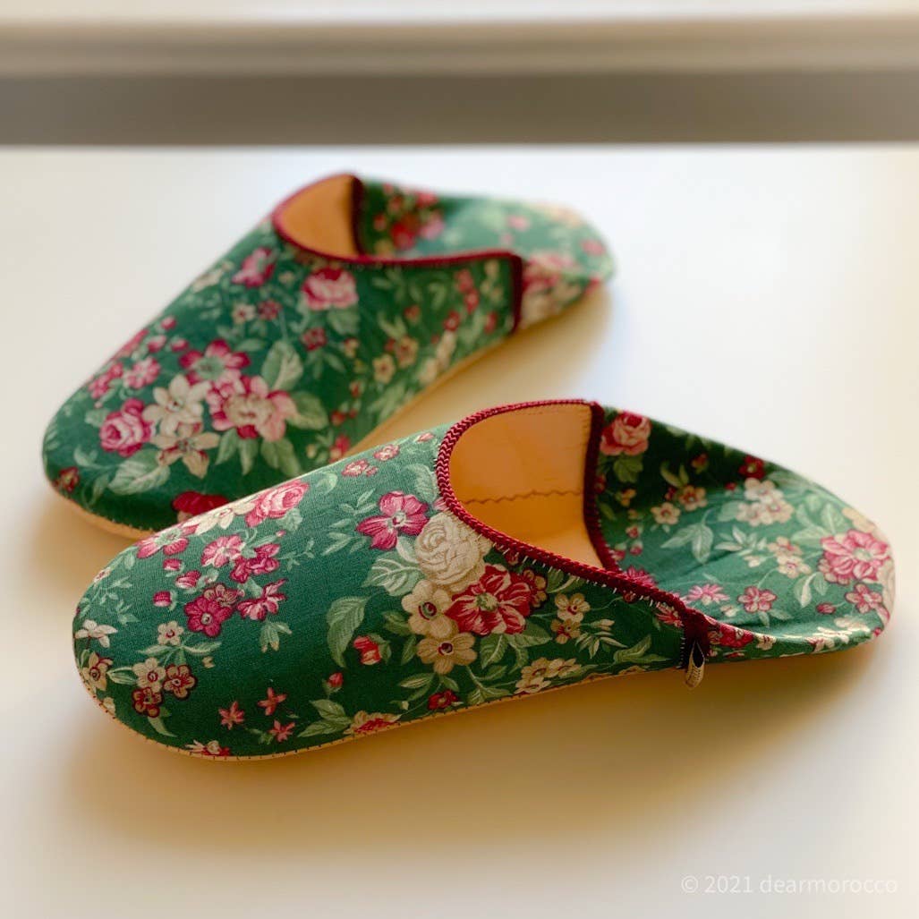 dear Morocco – Engroshandel Slippers - Dame – Marokkanske læderbabouscher // FABRIC sæt2