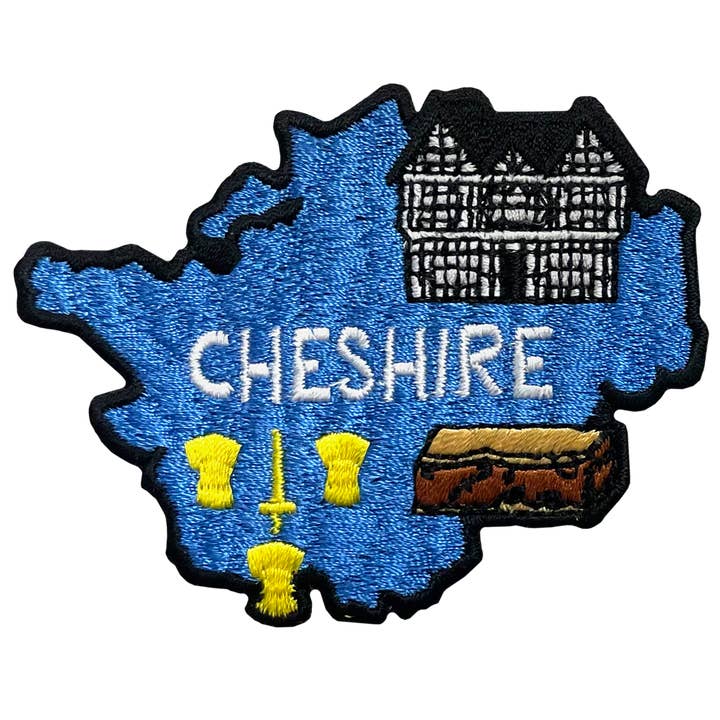 Cheshire Sew On Patch for wholesale by Pawprint Family
