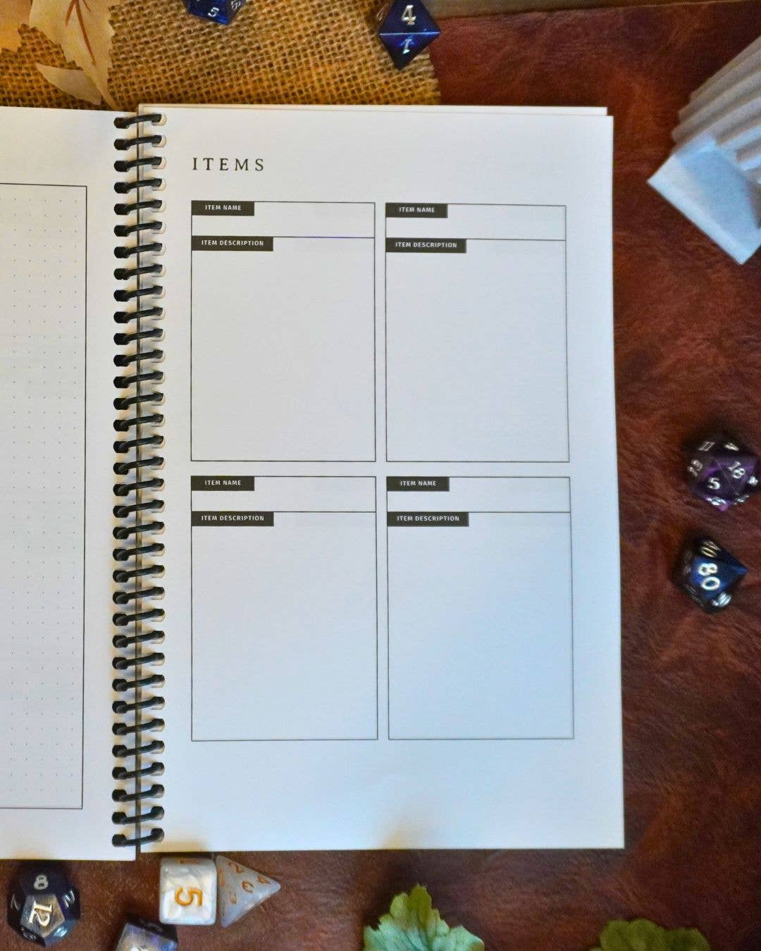 Minva Tabletop Design Co - Wholesale Journal/Diary - Dungeon Codex Shadowdark RPG Character Journal5