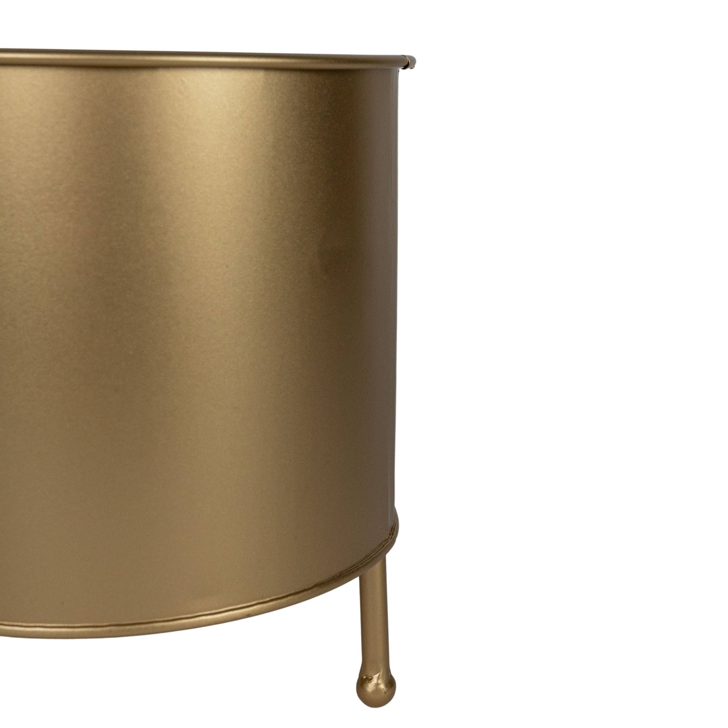 Foreside Home & Garden - Wholesale Plant Pot - Faye Brass Raised Metal Planter Pot3