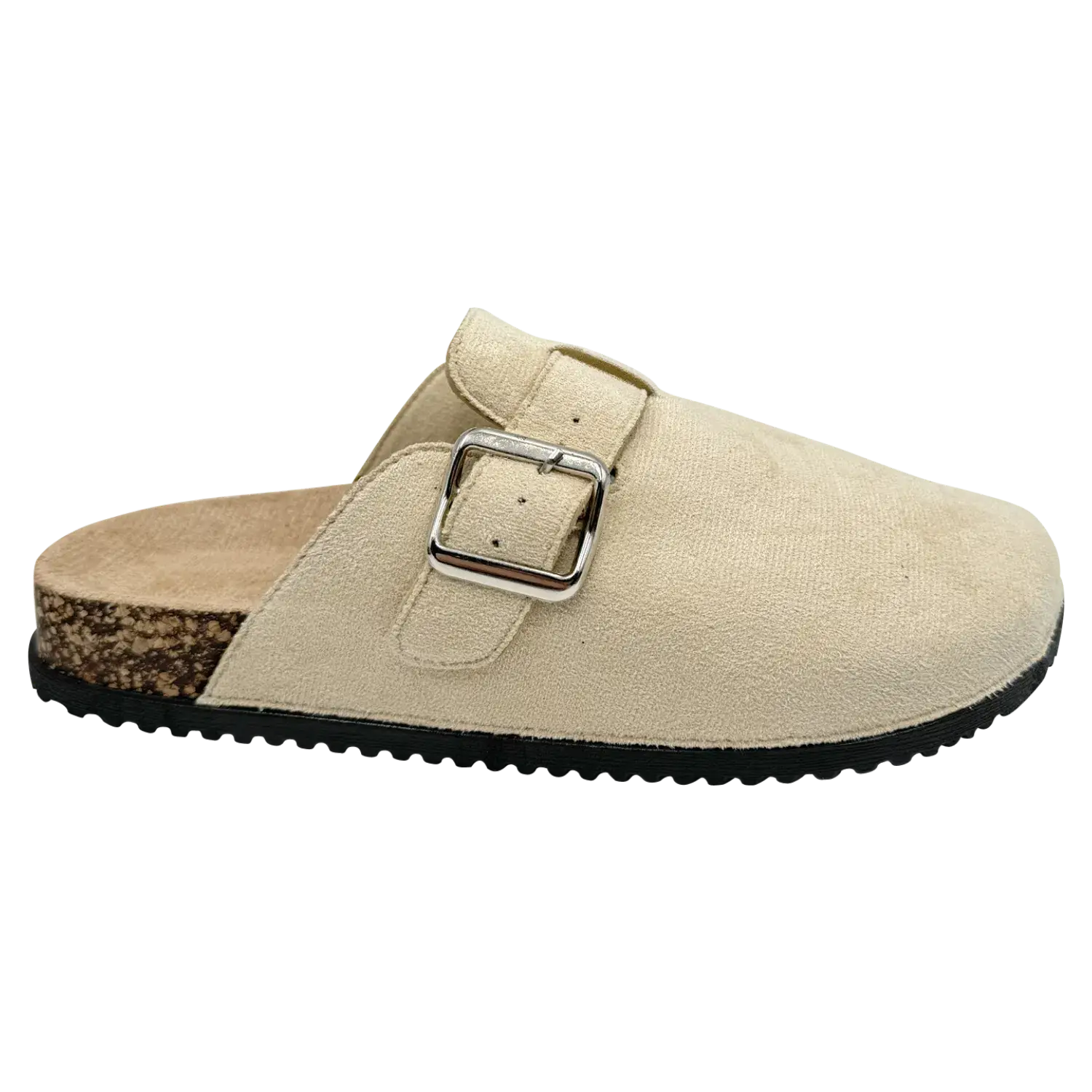 Rentoes – Großhandel Clogs – Damen – Klassische Wildleder-Clogs mit Schnalle zum Hineinschlüpfen 89110