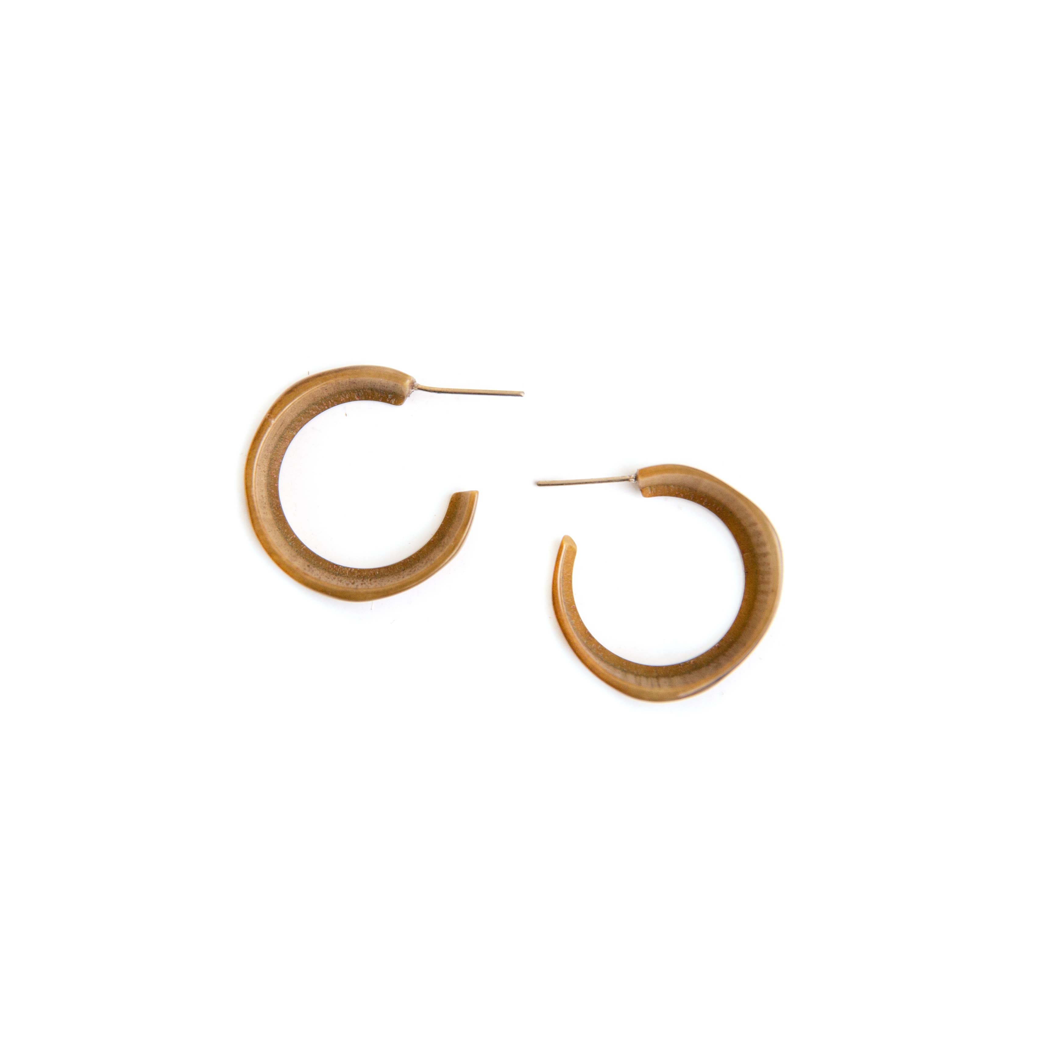 Organic Tagua Jewelry - Vendita all'ingrosso Orecchini a cerchio - SELEZIONA I COLORI IN OFFERTA! Orecchini Joy2