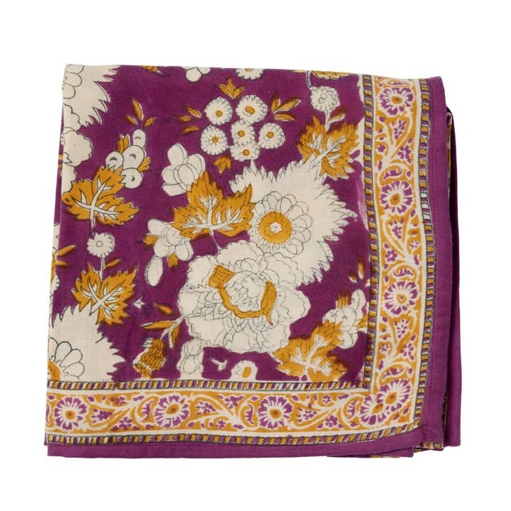 Indian Scarf - Vishnu Prune for wholesale by Bonheur du Jour
