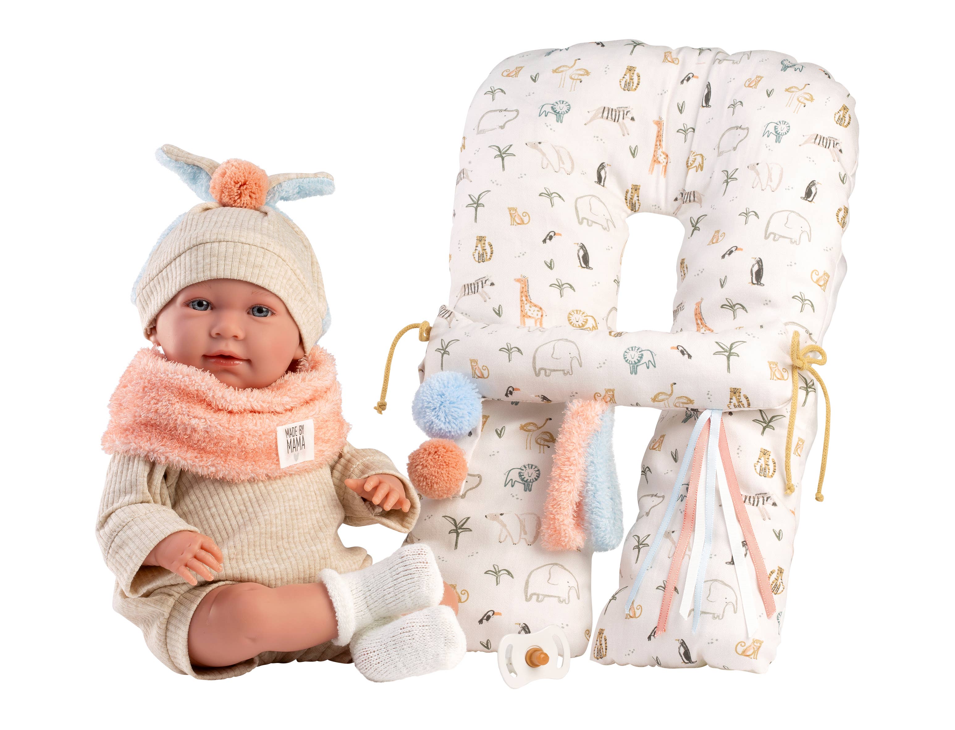 Llorens - Wholesale Doll - Kids - 16.5" Articulated Newborn Doll Blair with Activity Cushion2