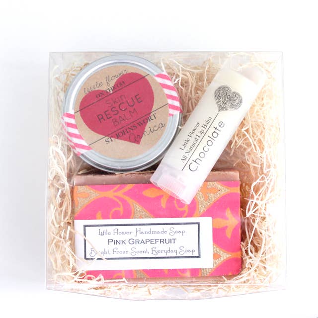 Valentines Day Medium Spa Set for wholesale by The Little Flower Soap Co