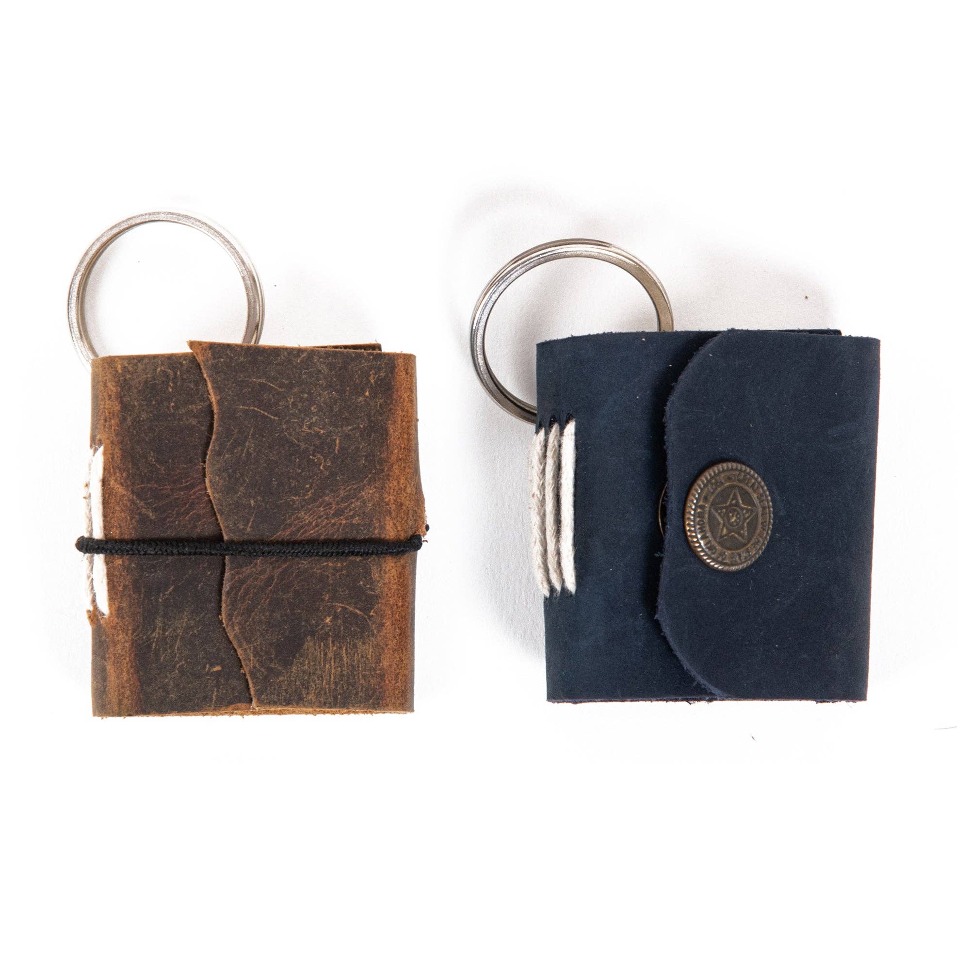 R K Handicrafts and Exporters - Vente Journal intime - Porte-clés journal miniature en cuir6