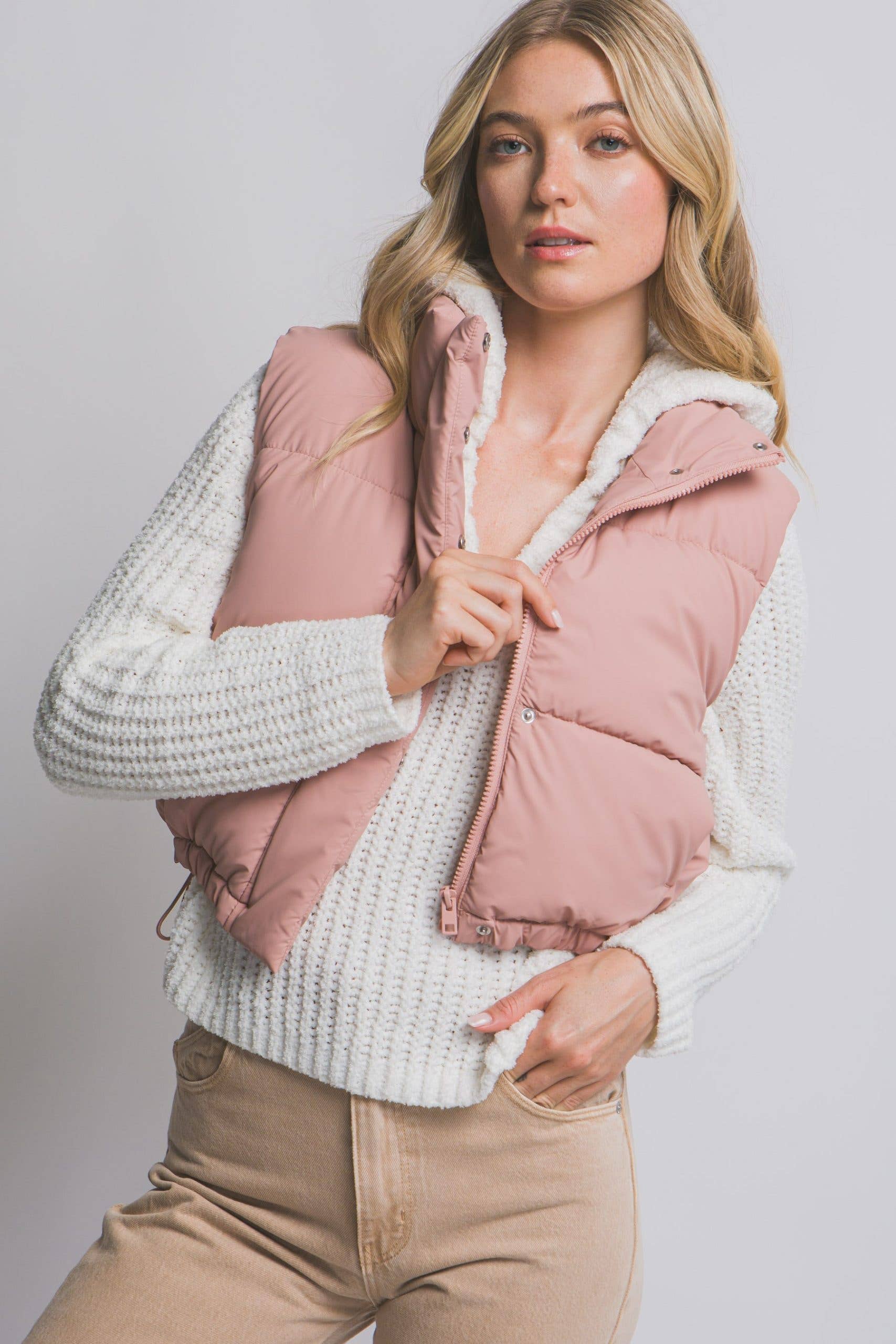 Vanilla Monkey - Wholesale Jacket - Women's - Cropped Puffer With Pockets8