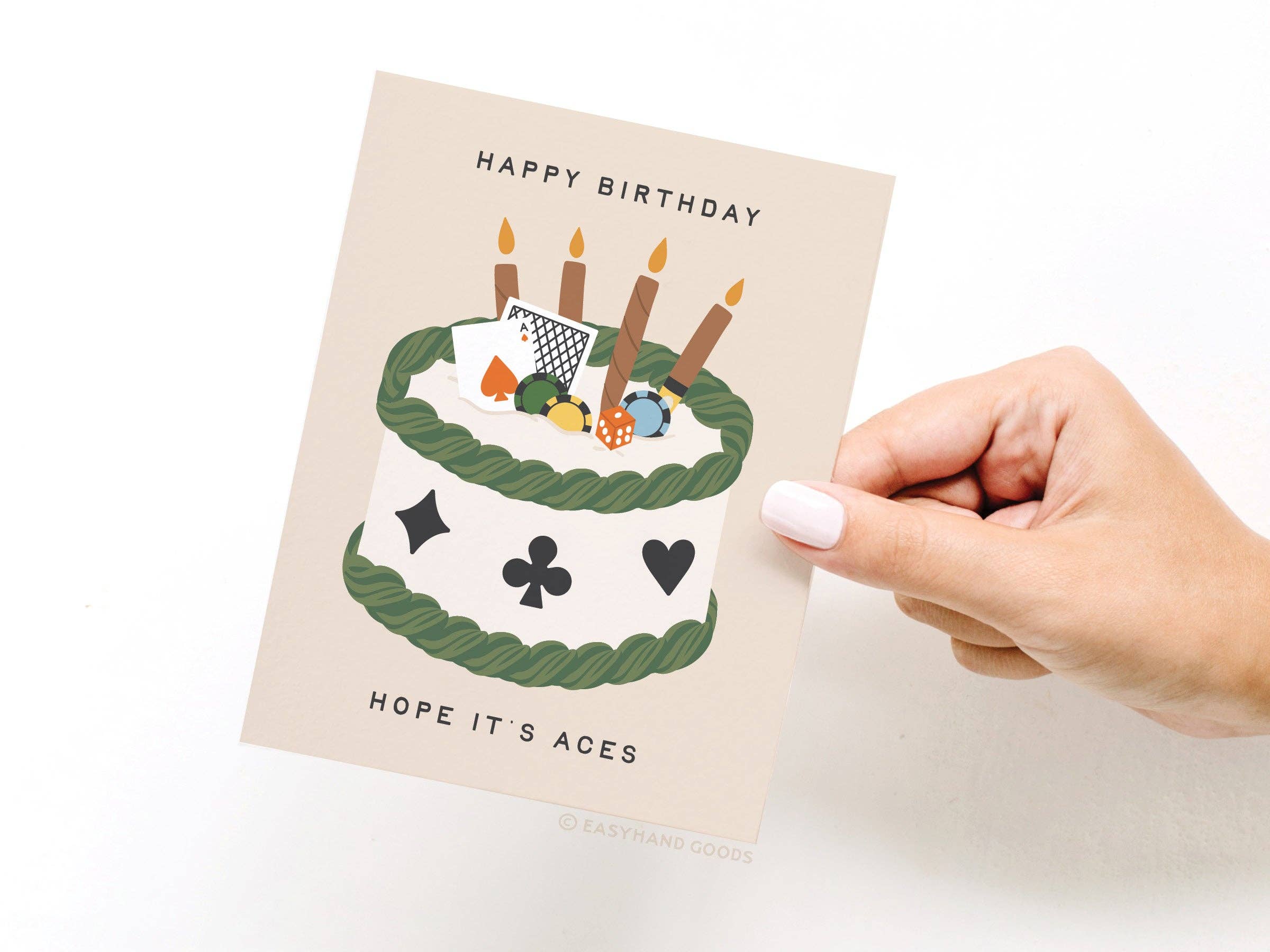 Easyhand Goods – formerly Onderkast - Wholesale Birthday Card - Aces Poker Birthday Greeting Card2